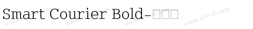Smart Courier Bold字体转换 Smart Courier Bold字体转换